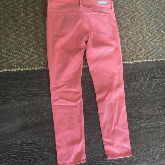 AG | The Stevie Ankle Slim Straight Leg in Pink (30R) - Picture 5 of 5